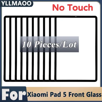 10 PCS Nova Frente de Vidro Exterior Para Xiaomi Pad 5 / Pad 5 Pro 5G(SEM Toque) Para o XIAOMI MI PAD 5 Frontal de Vidro de Reparação de Peças de Reposição